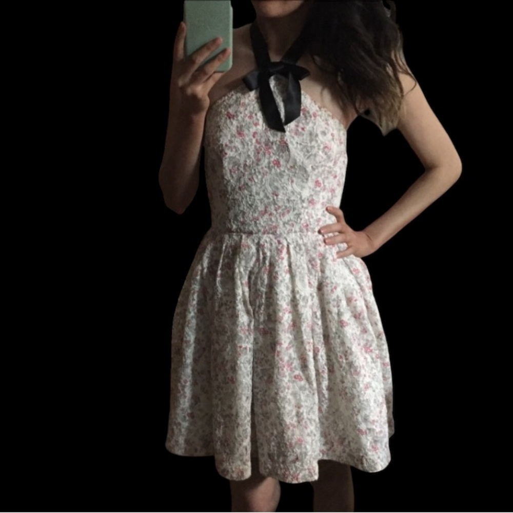 Rodarte for Target floral ribbon halter dress 1 XS